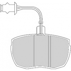 FD6137N NECTO Комплект тормозных колодок, дисковый тормоз