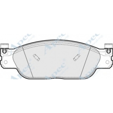 PAD1132 APEC Комплект тормозных колодок, дисковый тормоз