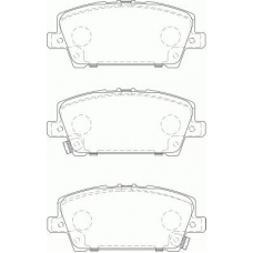FD7225A NECTO Комплект тормозных колодок, дисковый тормоз