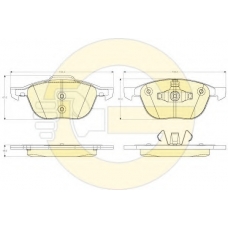 6120112 GIRLING Комплект тормозных колодок, дисковый тормоз