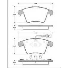 BLF3021 QUINTON HAZELL Комплект тормозных колодок, дисковый тормоз