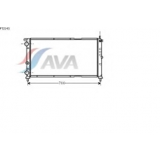 FT2143 AVA Радиатор, охлаждение двигателя
