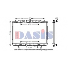 070148N AKS DASIS Радиатор, охлаждение двигателя