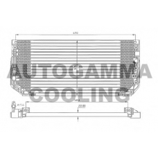 105034 AUTOGAMMA Конденсатор, кондиционер