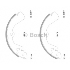 0 986 AB0 042 BOSCH Комплект тормозных колодок