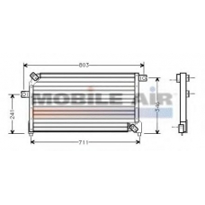 13005158 VAN WEZEL Конденсатор, кондиционер