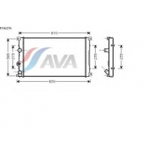 RTA2276 AVA Радиатор, охлаждение двигателя