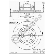 09.4289.20 BREMBO Тормозной диск