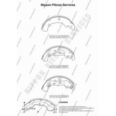 M350A19 NPS Комплект тормозных колодок