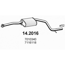 14.2016 ASSO Предглушитель выхлопных газов