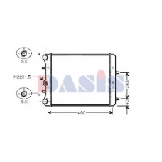 040008N AKS DASIS Радиатор, охлаждение двигателя