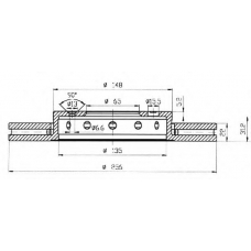 BSF4764 QUINTON HAZELL Тормозной диск