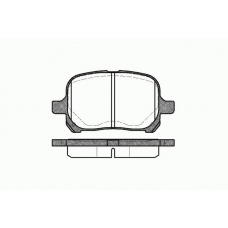 0621 00 KAWE Комплект тормозных колодок, дисковый тормоз