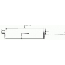 50484 SIGAM Средний глушитель выхлопных газов