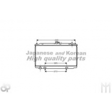N651-33 ASHUKI Радиатор, охлаждение двигателя