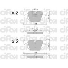 822-644-0 CIFAM Комплект тормозных колодок, дисковый тормоз