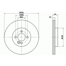 54967PRO PAGID Тормозной диск