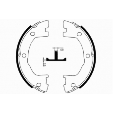 09-0651 E.T.F. Комплект тормозных колодок; комплект тормозных кол