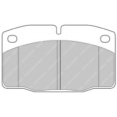 FDB173C FERODO Комплект тормозных колодок, дисковый тормоз