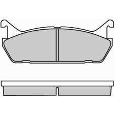 12-0488 E.T.F. Комплект тормозных колодок, дисковый тормоз