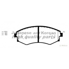 Y029-01 ASHUKI Комплект тормозных колодок, дисковый тормоз