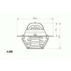 A.008.75 BEHR Термостат, охлаждающая жидкость