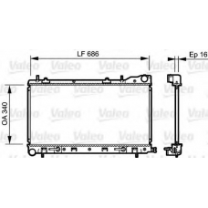 734405 VALEO Радиатор, охлаждение двигателя