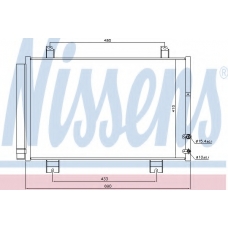 940365 NISSENS Конденсатор, кондиционер
