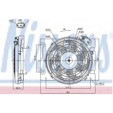 85187 NISSENS Вентилятор, охлаждение двигателя