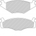 FDB419 FERODO Комплект тормозных колодок, дисковый тормоз