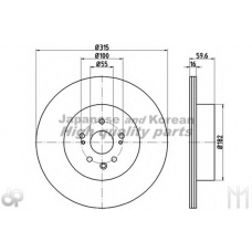 T603-13 ASHUKI Тормозной диск