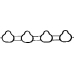026189P CORTECO Прокладка, впускной коллектор