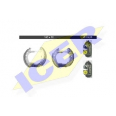 79KT0025 C ICER Комплект тормозных колодок