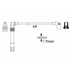 0 986 356 305 BOSCH Комплект проводов зажигания