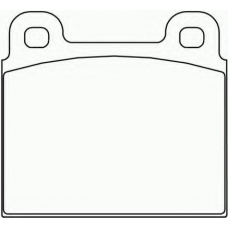 2001105 TEXTAR Комплект тормозных колодок, дисковый тормоз