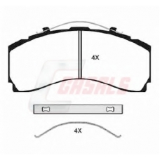 BKM246 CASALS Комплект тормозных колодок, дисковый тормоз