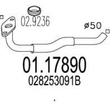 01.17890 MTS Труба выхлопного газа