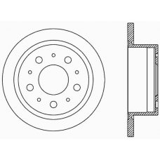 BDA2386.10 OPEN PARTS Тормозной диск