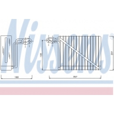 92272 NISSENS Испаритель, кондиционер
