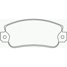 2113102 TEXTAR Комплект тормозных колодок, дисковый тормоз