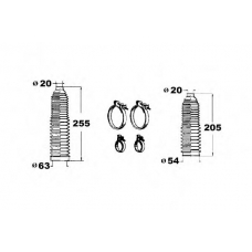 0901896 OCAP Комплект пылника, рулевое управление