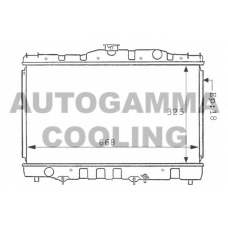100996 AUTOGAMMA Радиатор, охлаждение двигателя