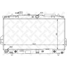 10-25307-SX STELLOX Радиатор, охлаждение двигателя