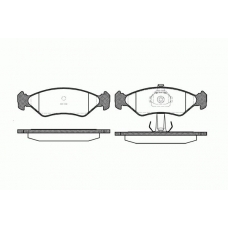 2285.20 ROADHOUSE Комплект тормозных колодок, дисковый тормоз