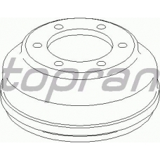 302 343 TOPRAN Тормозной барабан