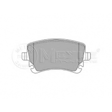 025 233 2617 MEYLE Комплект тормозных колодок, дисковый тормоз