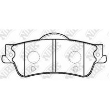 PN0832 NiBK Комплект тормозных колодок, дисковый тормоз