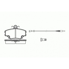 0141.32 REMSA Комплект тормозных колодок, дисковый тормоз