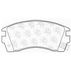 BP736 QH Benelux Комплект тормозных колодок, дисковый тормоз