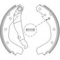 Z4088.00 WOKING Комплект тормозных колодок